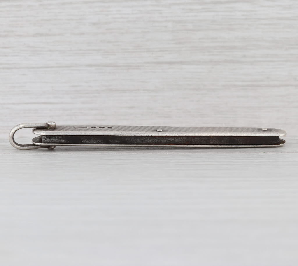Antique Sampson Mordan London Pocket Knife Sterling Silver Iron Double Blade
