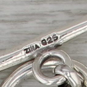 Anchor Mariner Chain Necklace Sterling Silver 16.5" 9.1mm Toggle Clasp Zina