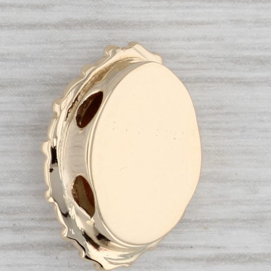 Gray Richard Klein Shell Cameo Slide Bracelet Charm 14k Yellow Gold Vintage