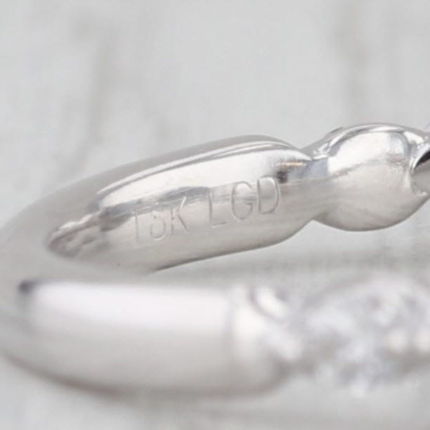 1ctw Lab Grown Diamond Contoured Wedding Anniversary Ring 18k Gold Stackable