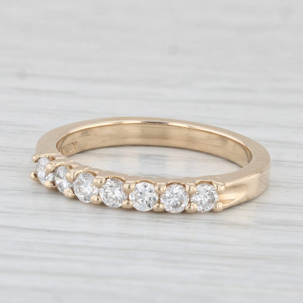 0.40ctw Diamond Wedding Band 14k Yellow Gold Size 7 Stackable Ring