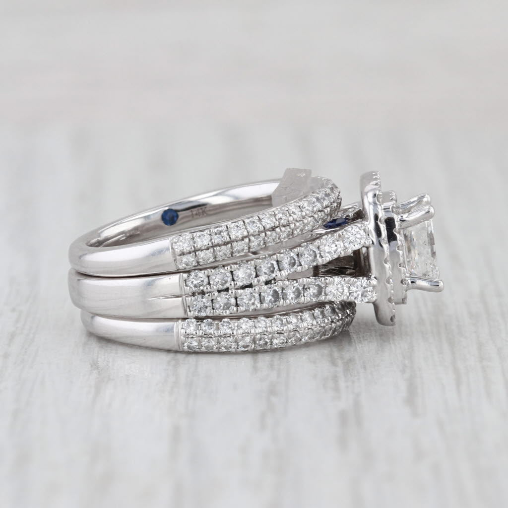 Vera Wang Wish 2.99ctw Diamond Engagement Ring Wedding Band Bridal Set 14k Gold