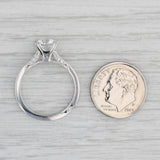 New Tacori Engagement Ring Semi Mount Diamond 18k White Gold Certificate Sz 6.5