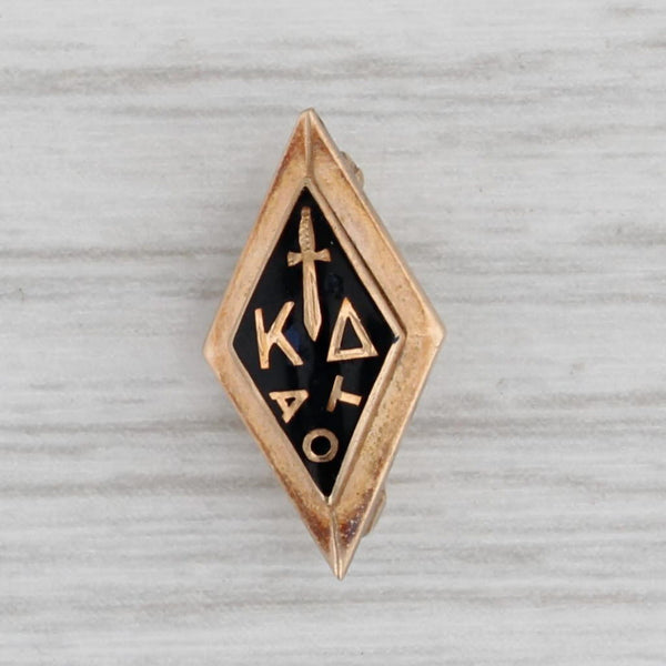 Kappa Delta Pin 10k Gold Sorority Badge Vintage Sword Greek Society