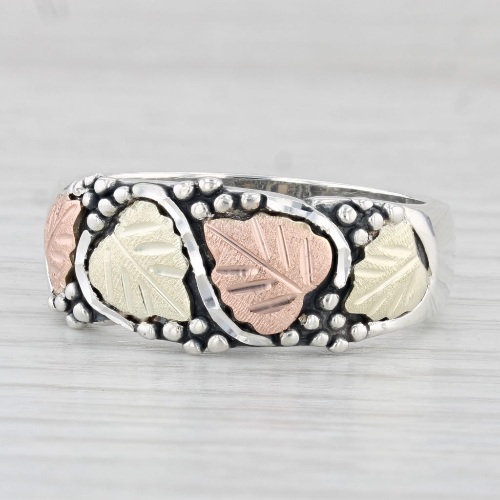 Black hills gold and silver ring newest