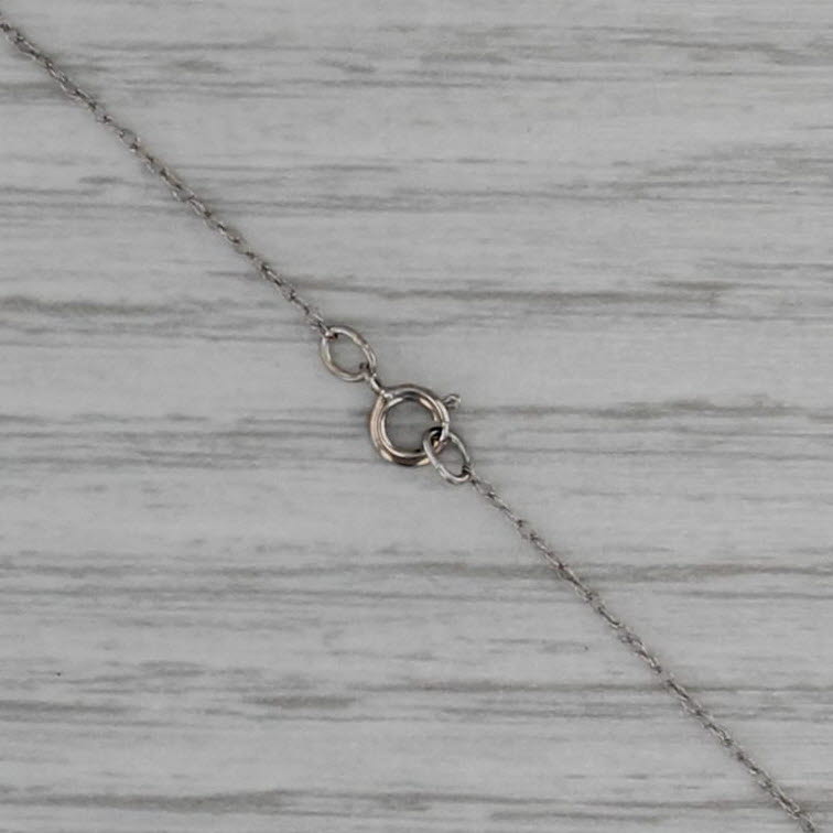 0.60ctw Black White Diamond Figure-8 Journey Pendant Necklace 10k White Gold 18"