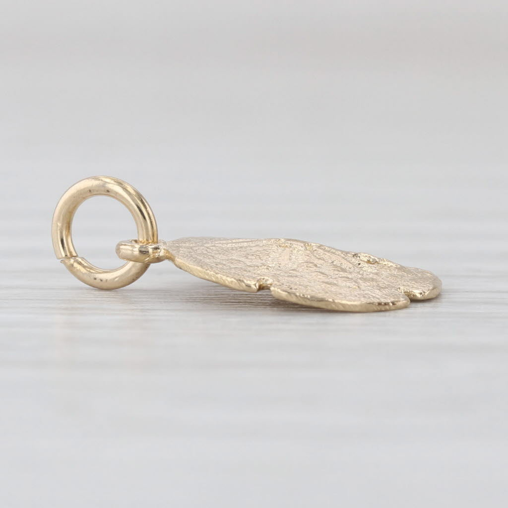 Sand Dollar Pendant 14k Yellow Gold Nautical Jewelry Small Charm