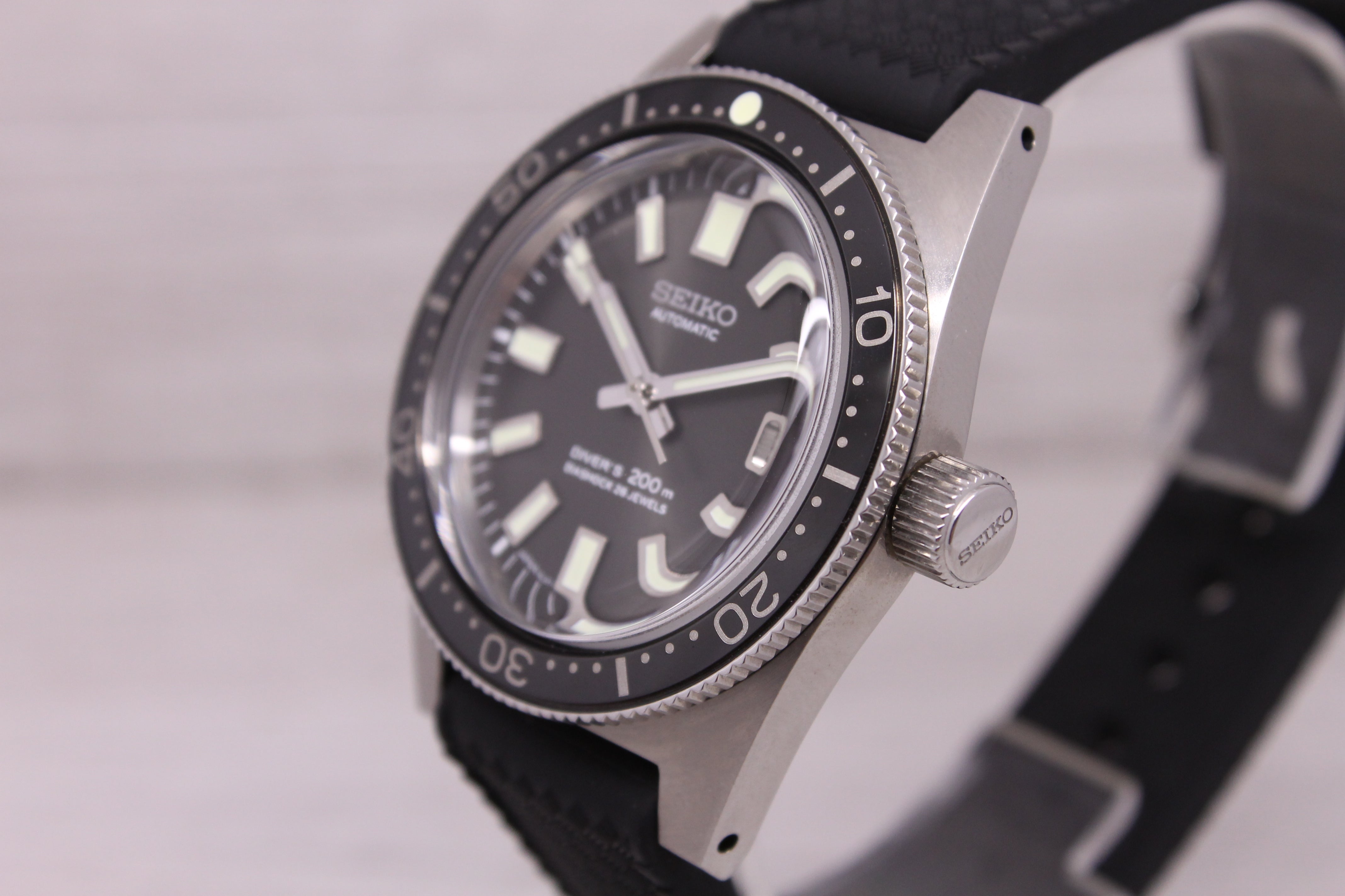 Gray Seiko SJE093 62MAS Limited Edition 1965 38mm Steel Divers Watch Boxes - MINT -