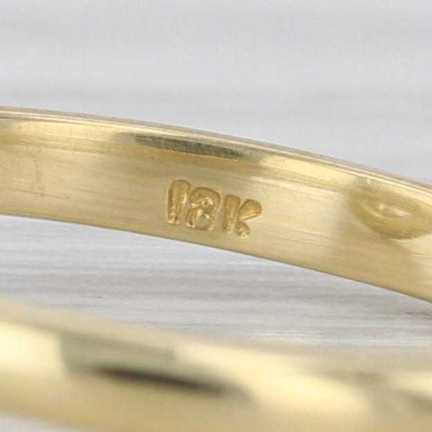 IGI 0.87ctw Lab Grown Round Diamond Halo Ring 18k Yellow Gold Size 5.5
