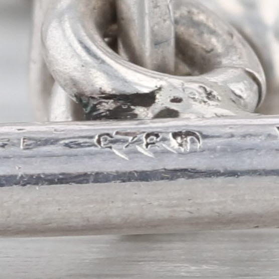 Bead Necklace Toggle Clasp Sterling Silver 17" 5mm