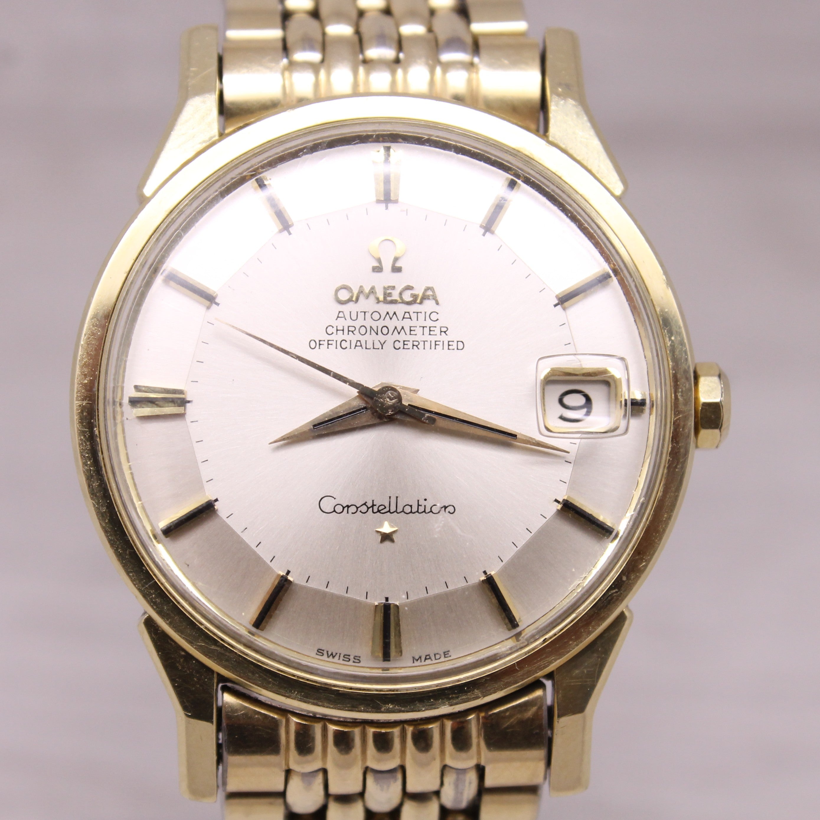 Vintage c.1966 Omega Constellation Mens Pie Pan Automatic Watch ORIGINAL Nr Mint