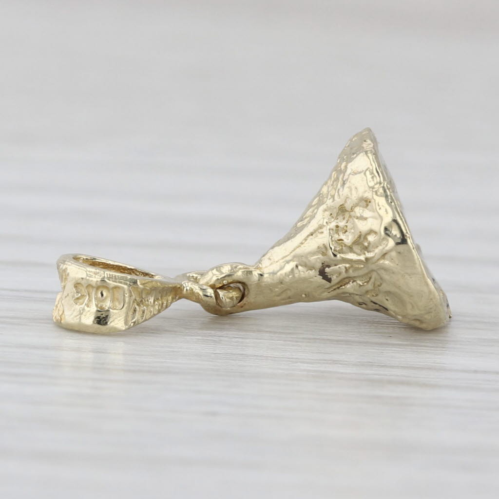 Hershey Kiss Pendant 10k Yellow Gold Small Drop Souvenir