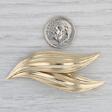 Tiffany & Co Leaf Brooch 14k Yellow Gold Germany Floral Pin