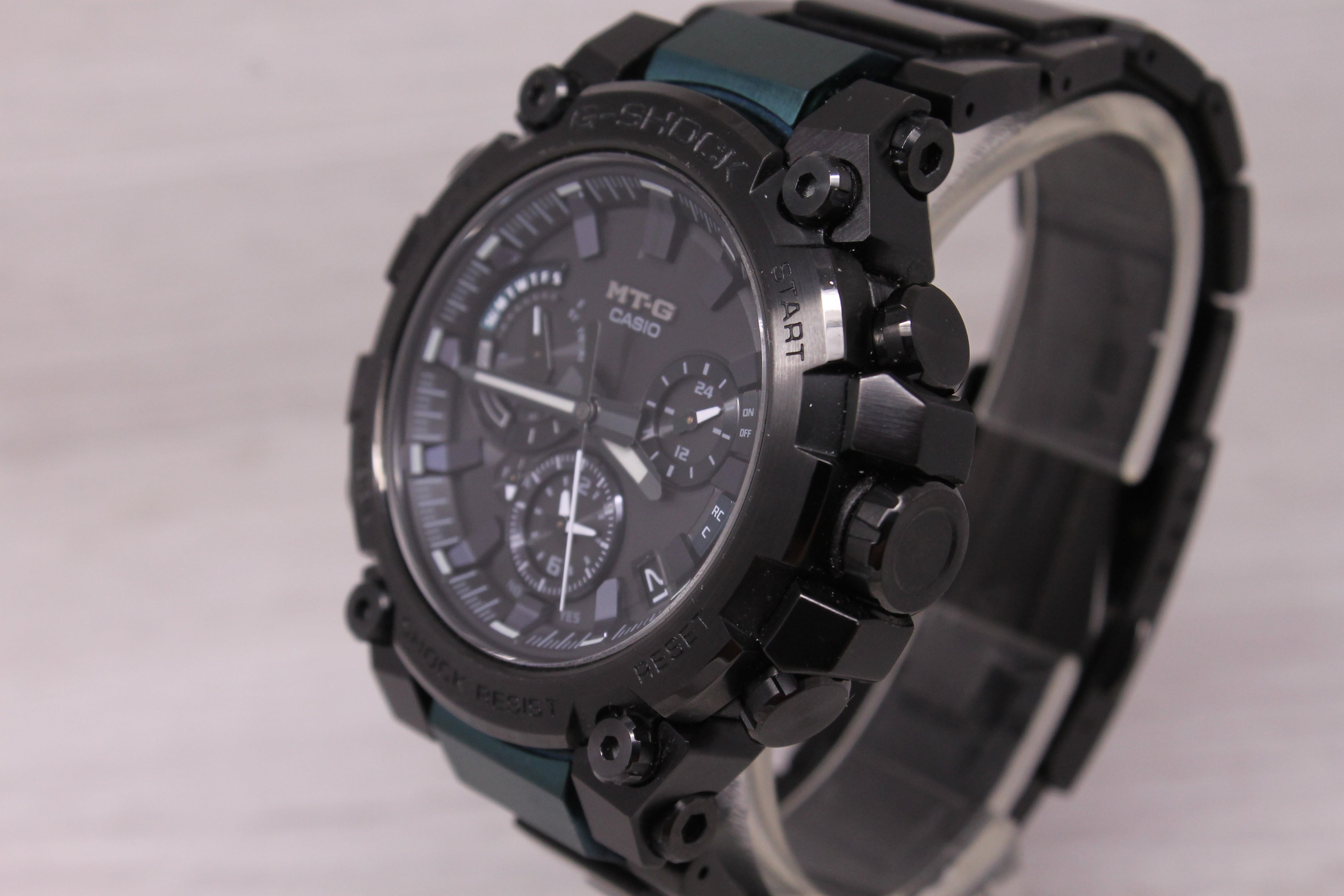 Casio G-Shock MTG-B3000 Chronograph 44mm Watch Steel Radio Solar Bluetooth