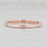 Light Gray New 0.25ctw Diamond Wedding Band 14k Rose Gold Size 6.5 Stackable Ring Benchmark