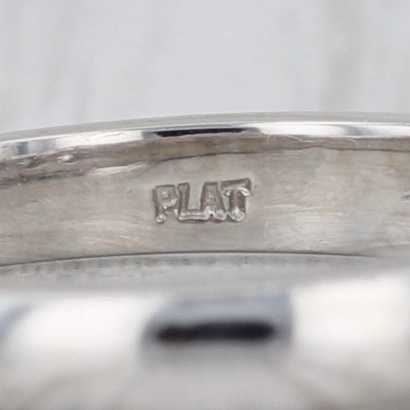 0.50ctw Diamond Wedding Band Platinum Stackable Ring Size 4.25 Anniversary