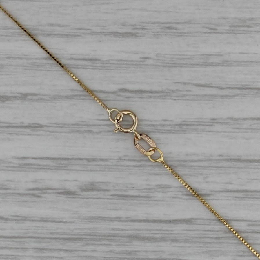 0.15ctw Diamond Horseshoe Pendant Necklace 14k Yellow Gold 17.75" Box Chain