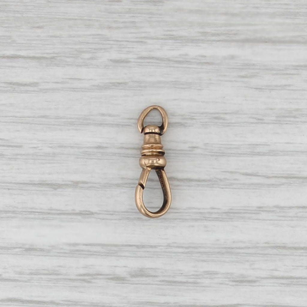 Antique Spring Hook Clasp 10k Yellow Gold Jewelry Making Findings Repair