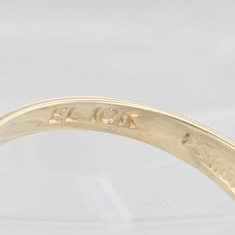 1.38ct Oval Pink Tourmaline Diamond Ring 10k Yellow Gold Size 4.75