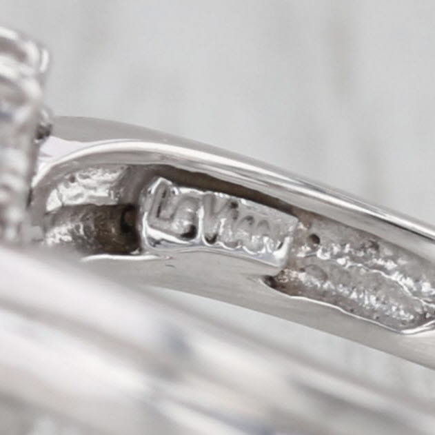 0.64ctw Pear Tanzanite Diamond Halo Ring 14k White Gold Enagement