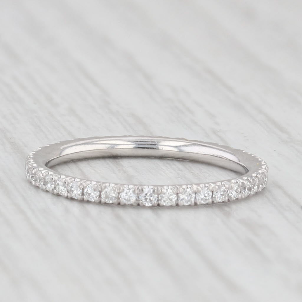 Light Gray 0.40ctw Diamond Eternity Band 950 Platinum Stackable Anniversary Wedding Ring