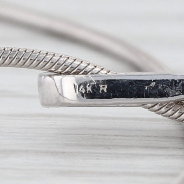 1.52ctw Diamond Graduateed 3-Stone Journey Pendant Necklace 14k White Gold 18"