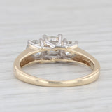 0.94 ctw 3-Stone Round Diamond Engagement Ring 14K Yellow Gold Size 6