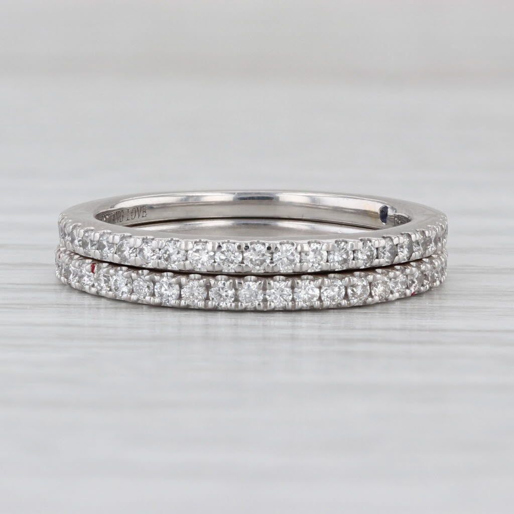 Vera Wang 0.39ctw Diamond Bands w/ Box 14k Gold Wedding Anniversary Stackable