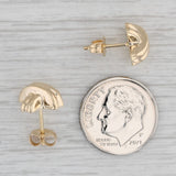 X Criss Cross Stud Earrings 14k Yellow Gold
