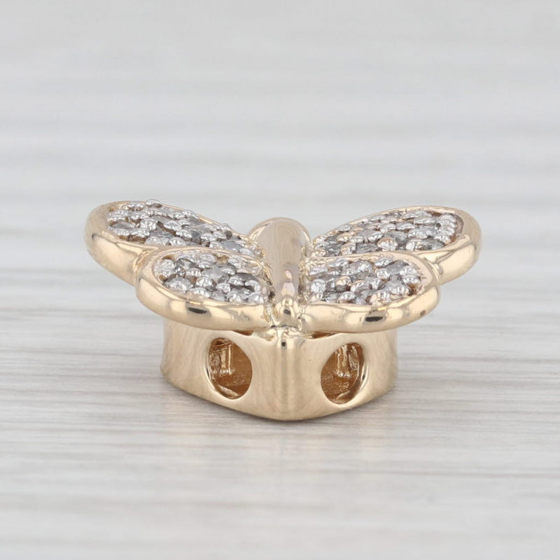 Richard Klein 0.36ctw Diamond Butterfly Slide Bracelet Charm 14k Yellow Gold