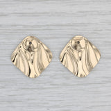 Gray Earring Enhancers for Stud Earrings 14k Yellow Gold Drops