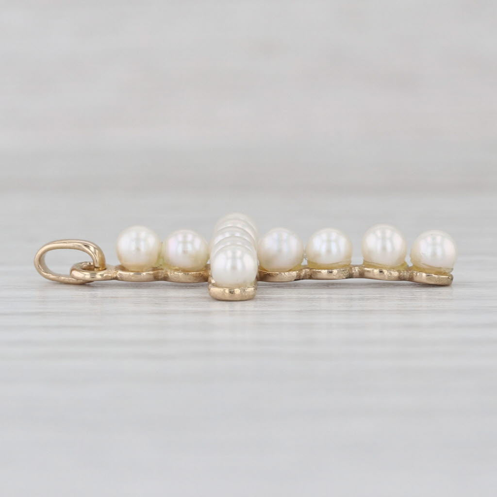 Cultured Pearl Pendant 14k Yellow Gold