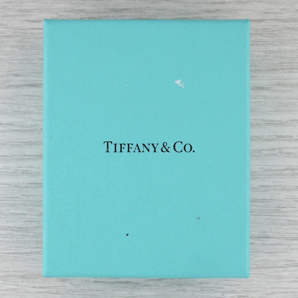 Return to Tiffany Heart Charm Bead Bracelet w/ Pouch Box Sterling Silver 6.5"