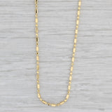 New Bead Chain 14k Yellow Gold 18" 1.1mm Lobster Clasp