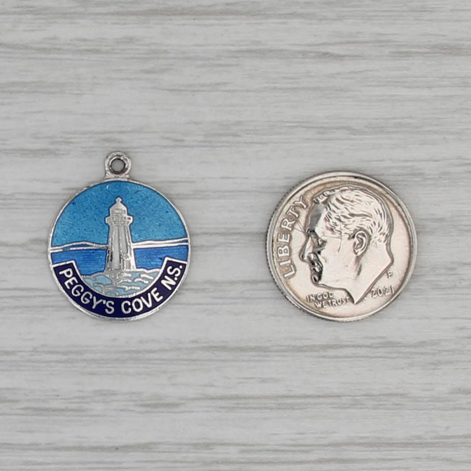 Peggy's Cove Nova Scotia Souvenir Charm Sterling Silver Pendant