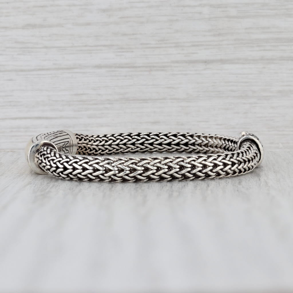 John Hardy Palu ID Bracelet Sterling Silver 1/3 18k Gold 6.5"