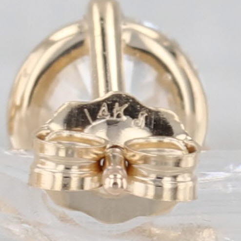 New 2ctw Lab Grown Diamond Stud Earrings 14k Gold Studs IGI Round VVS1-VS2 D-E