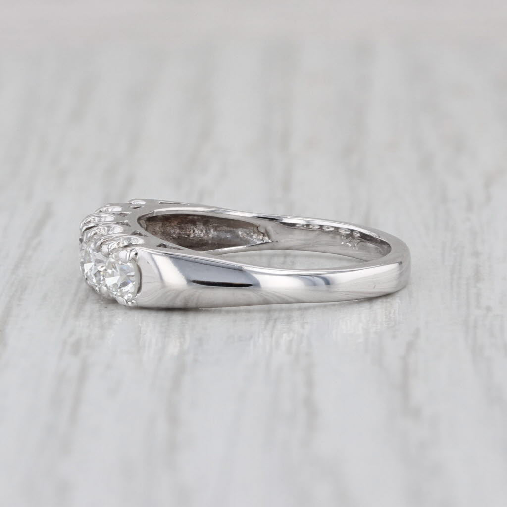 Vintage 1ctw Diamond Ring 14k White Gold Size 6-6.25 Wedding Anniversary Ring