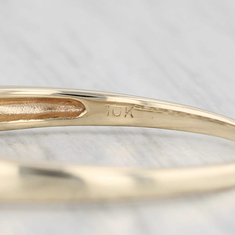 0.23ctw Diamond Ring 10k Yellow Gold Sz 8.75 Wedding Band Stackable Anniversary