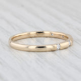 0.10ctw Diamond Wedding Band 10k Yellow Gold Size 9 Stackable Ring