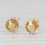 0.46ctw Diamond Stud Earrings 14k Yellow Gold Round Solitaire Studs
