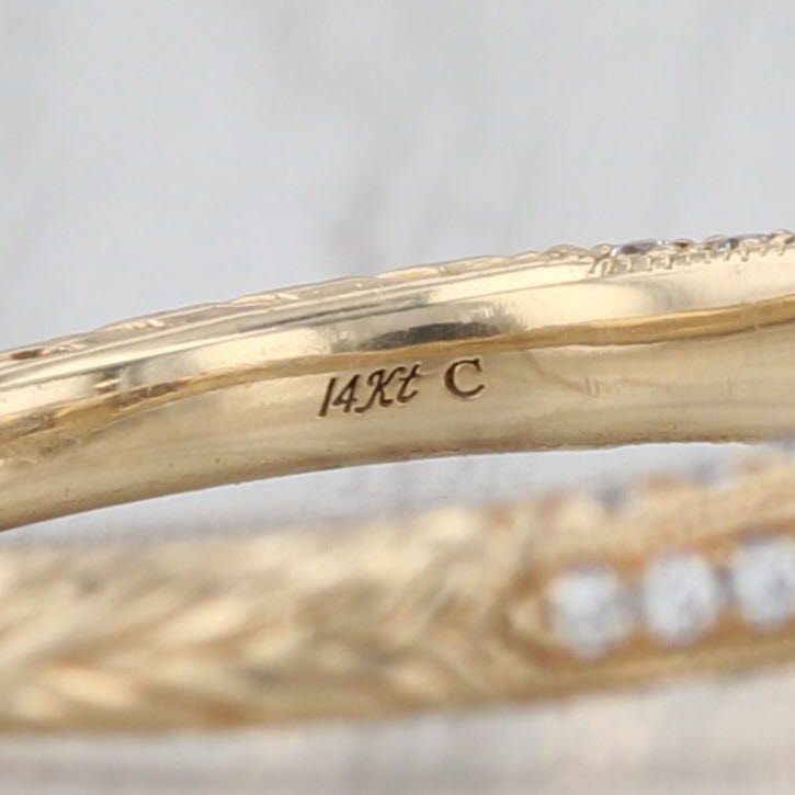 Neil Lane 0.84ctw Princess Diamond Halo Engagement Ring 14k Yellow Gold Sz 6.75