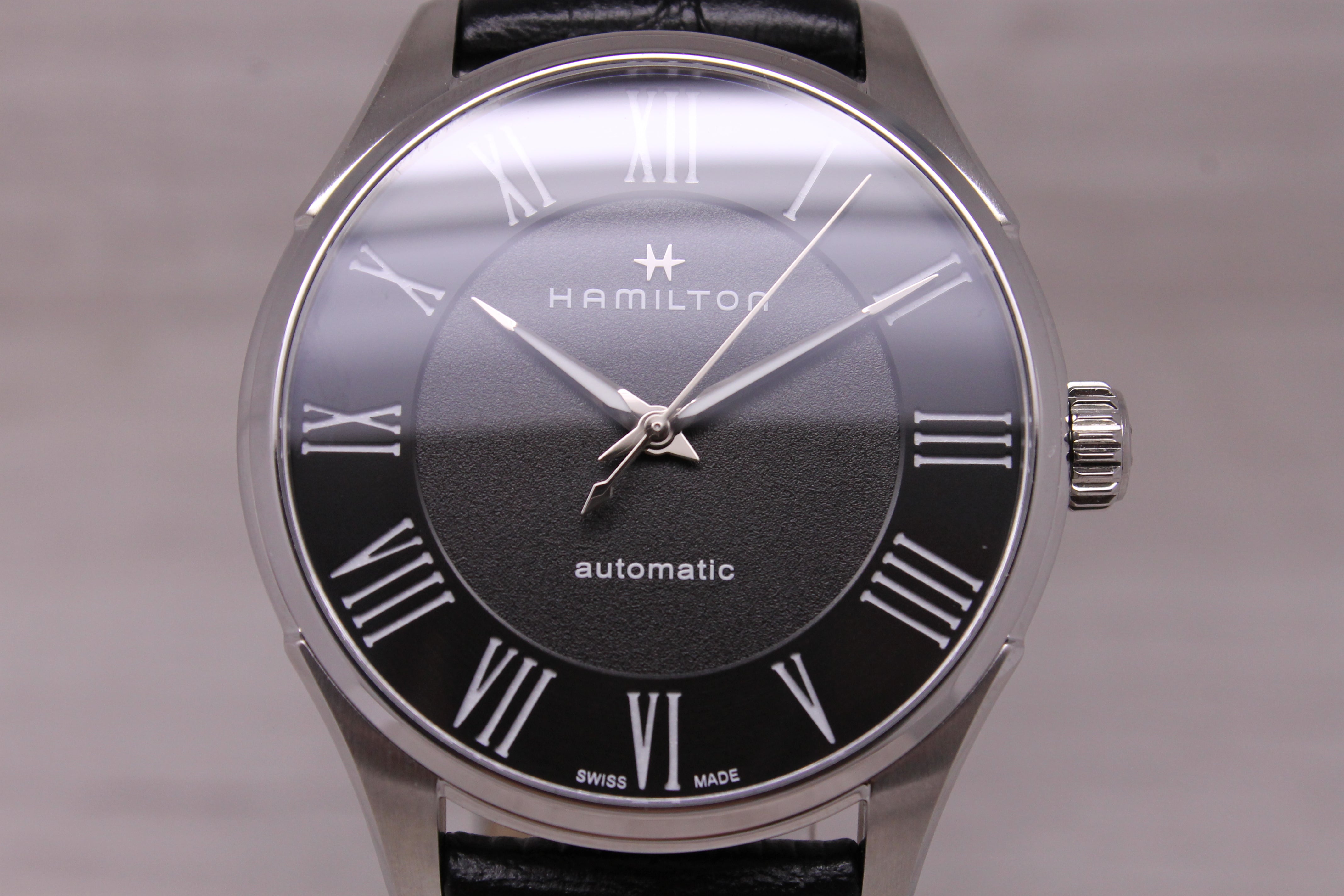 Hamilton Jazzmaster 40mm Steel Automatic Watch H42535730 Swiss w/ Box Clean