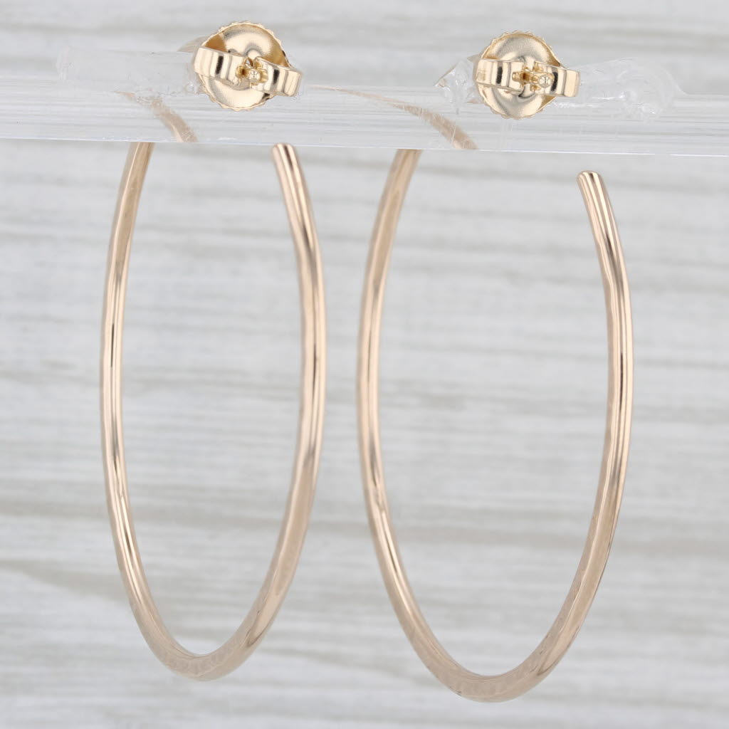 Light Gray James Avery Hammered Hoop Earrings 14k Yellow Gold Round Hoops