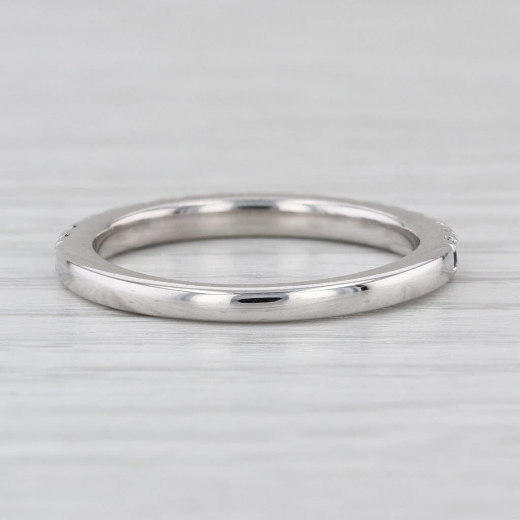 Vera Wang Love 0.29ctw Sapphire Diamond Band 14k Gold Stackable Wedding Ring