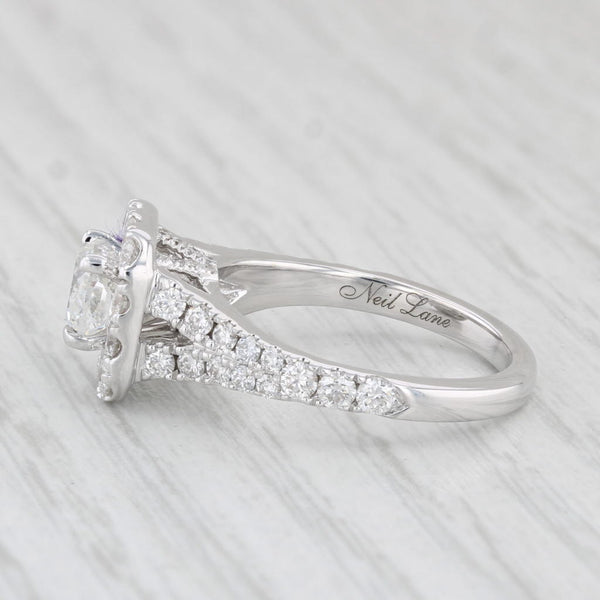 Neil Lane 2.30ctw Princess Diamond Halo Engagement Ring 14k White Gold Size 6.75