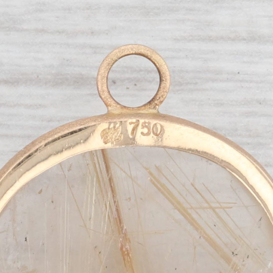 New Nina Wynn Earring Enhancer Charms Rutilated Quartz Diamond 18k Yellow Gold