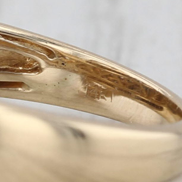 Le Vian 0.69ctw Diamond Belt Buckle Ring 14k Yellow Gold Size 7