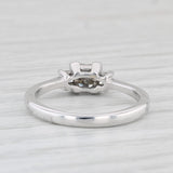 0.25ctw Diamond Princess Engagement Ring 18k White Gold Size 4.25