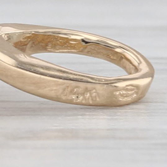 0.52ct Ruby Diamond Teardrop Pendant 14k Yellow Gold Small Drop